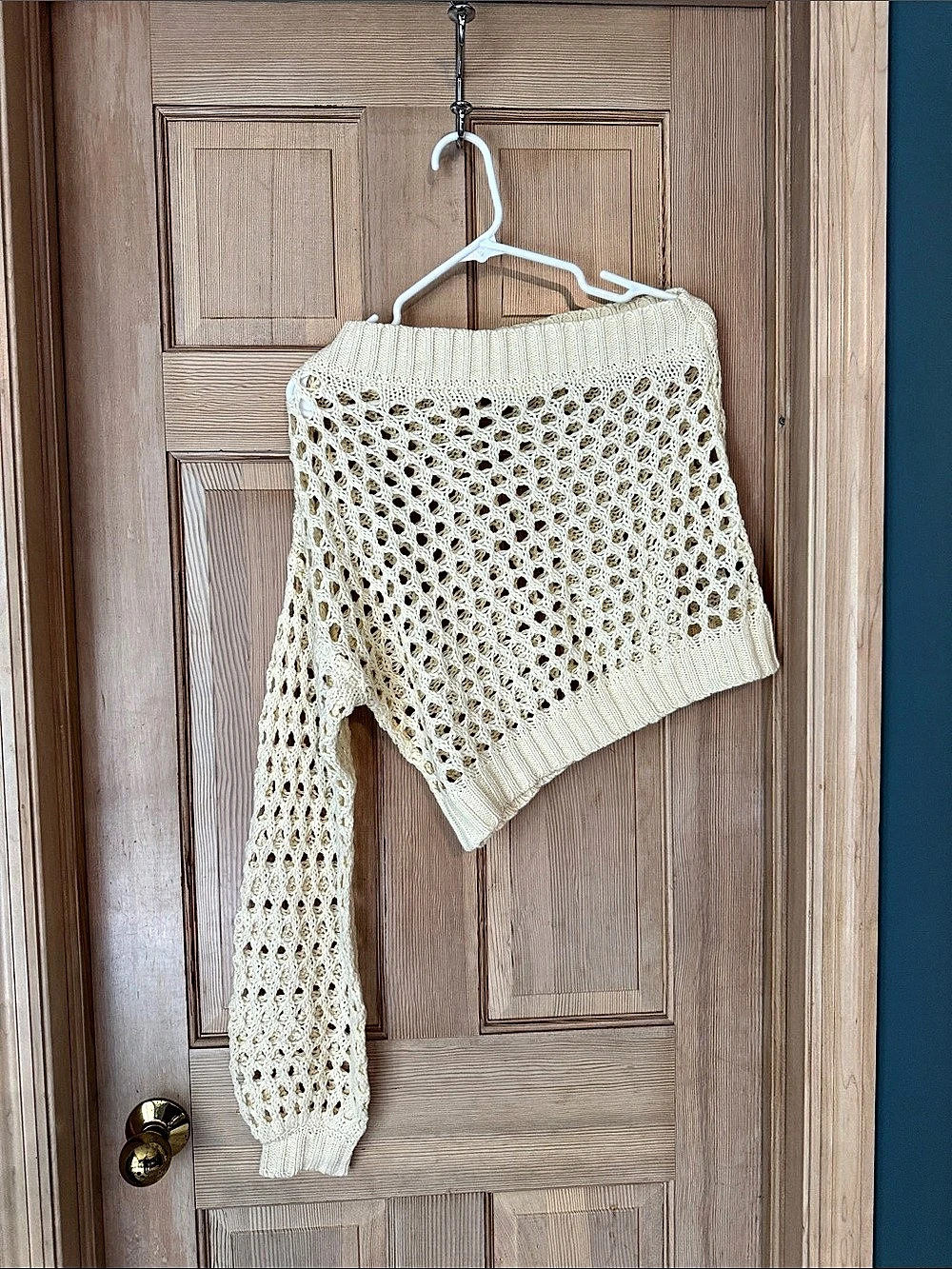 Cream Open Knit Sweater